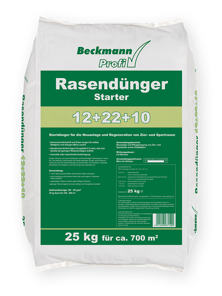 Beckmann Profi Rasendünger Starter 12+22+10